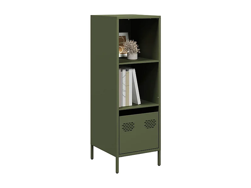 Buffet vert olive 35x39x103,5 cm acier