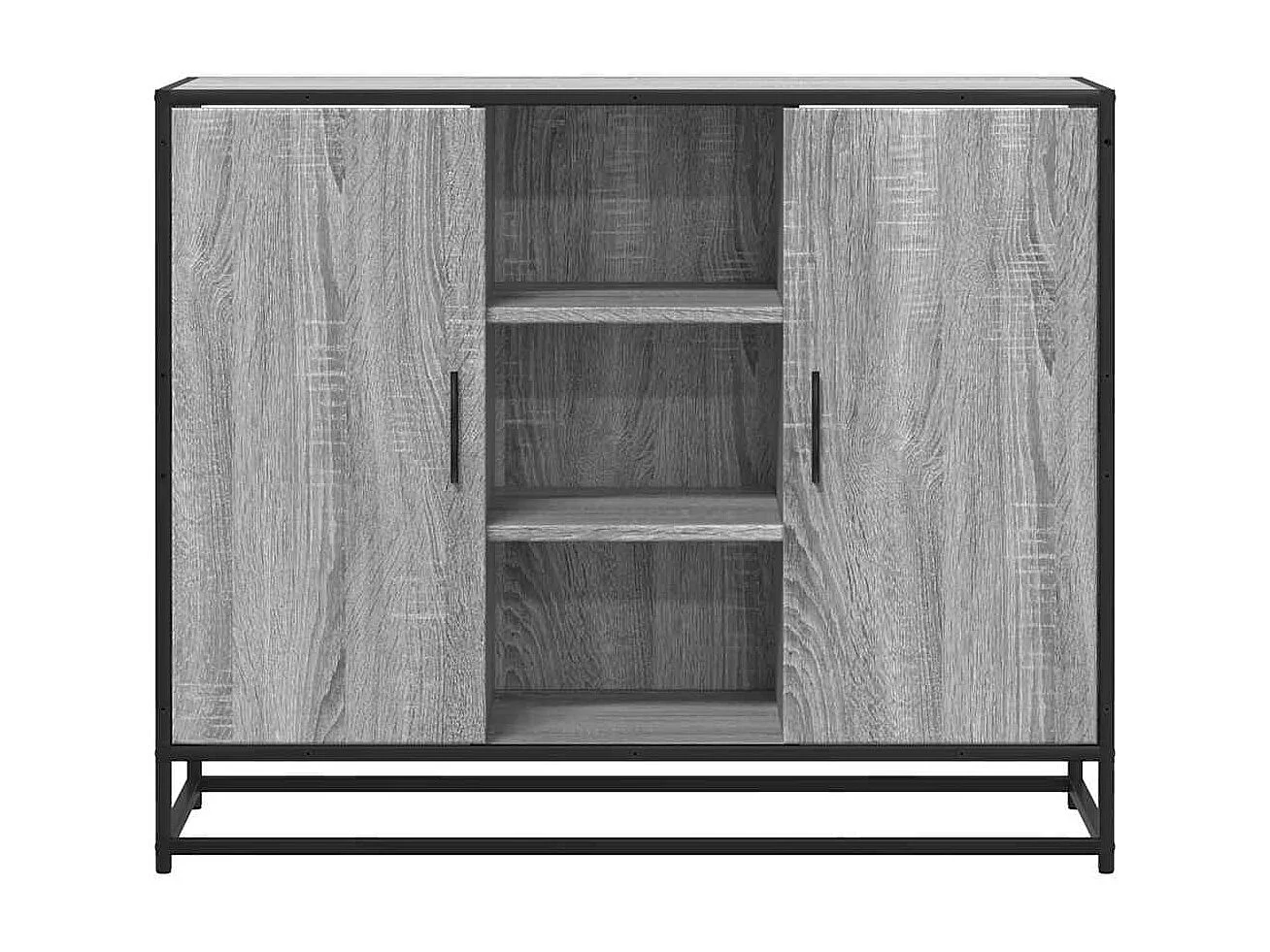 Buffet sonoma gris 92x35x76 cm bois d'ingénierie