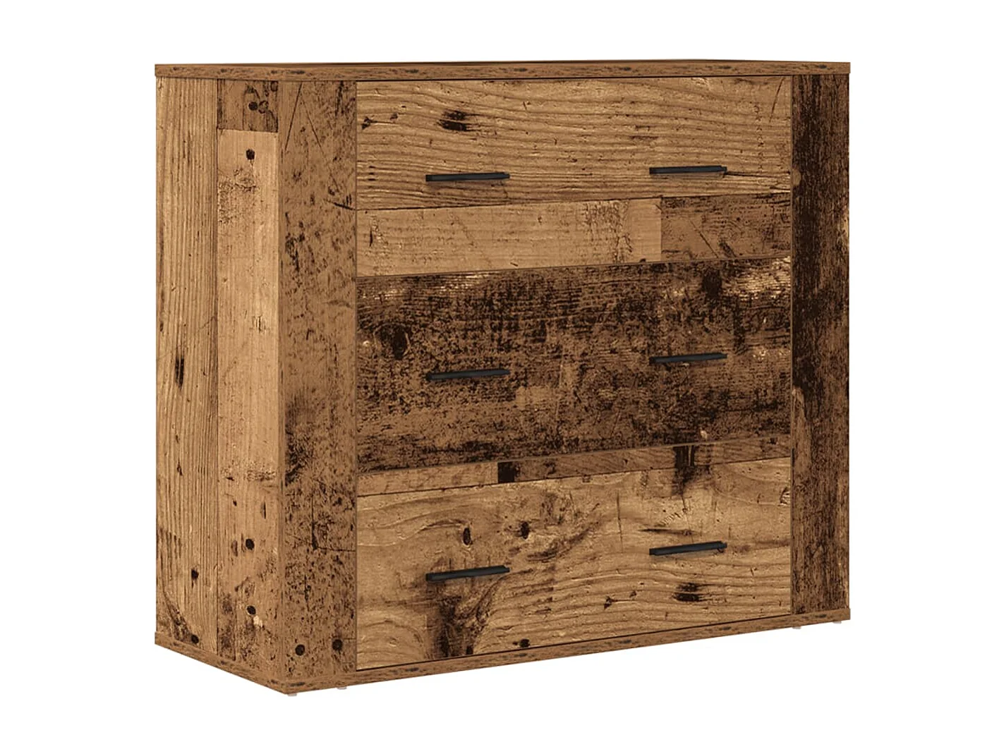 Buffet vieux bois 80x33x70 cm bois d'ingénierie