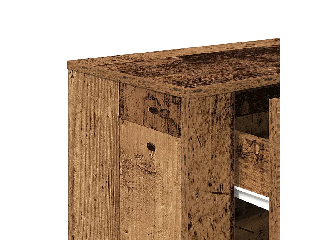 Buffet vieux bois 80x33x70 cm bois d'ingénierie