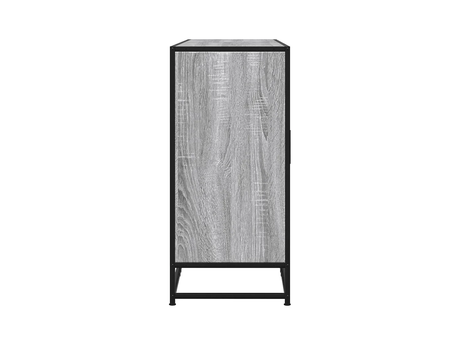 Aparador madera de ingeniería gris Sonoma 134x35x76 cm