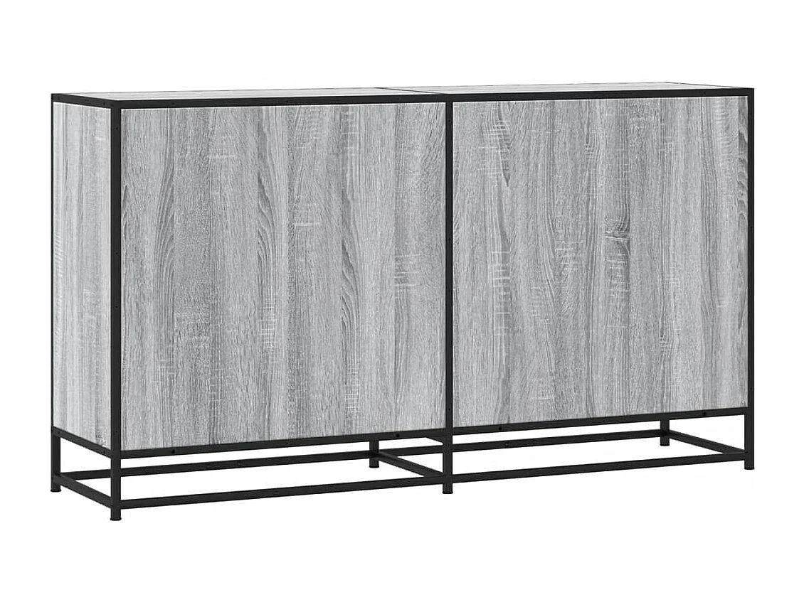 Buffet sonoma gris 134x35x76 cm bois d'ingénierie