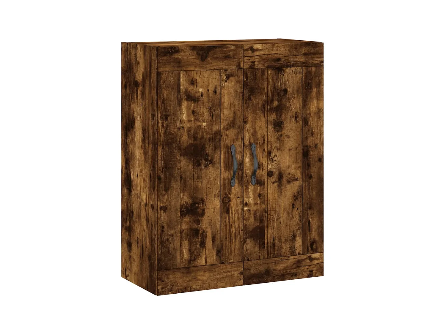 Buffet haut Chêne fumé 69,5x34x180 cm Bois d'ingénierie
