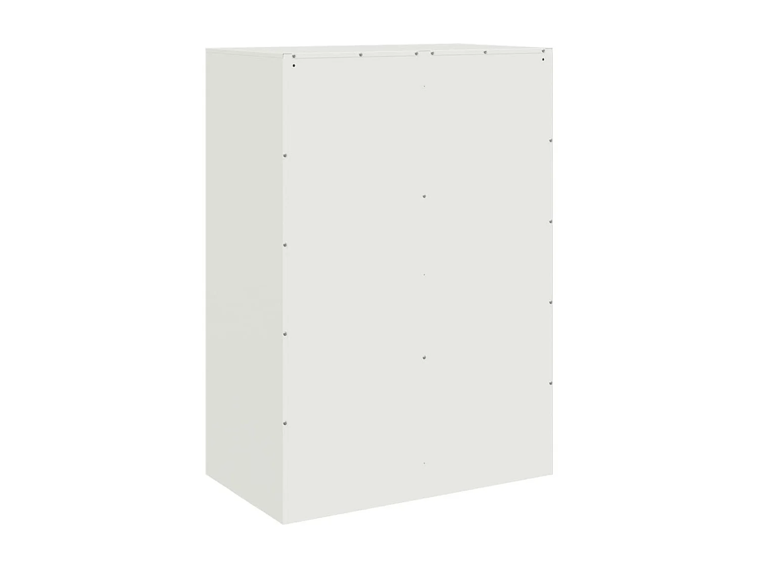 Buffet haut blanc 67x39x95 cm acier