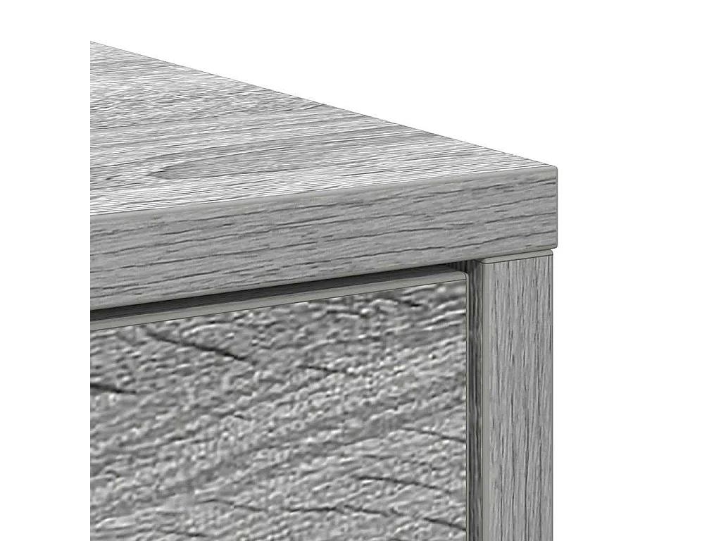 Buffet avec tiroir sonoma gris 80x34x76 cm bois d'ingénierie