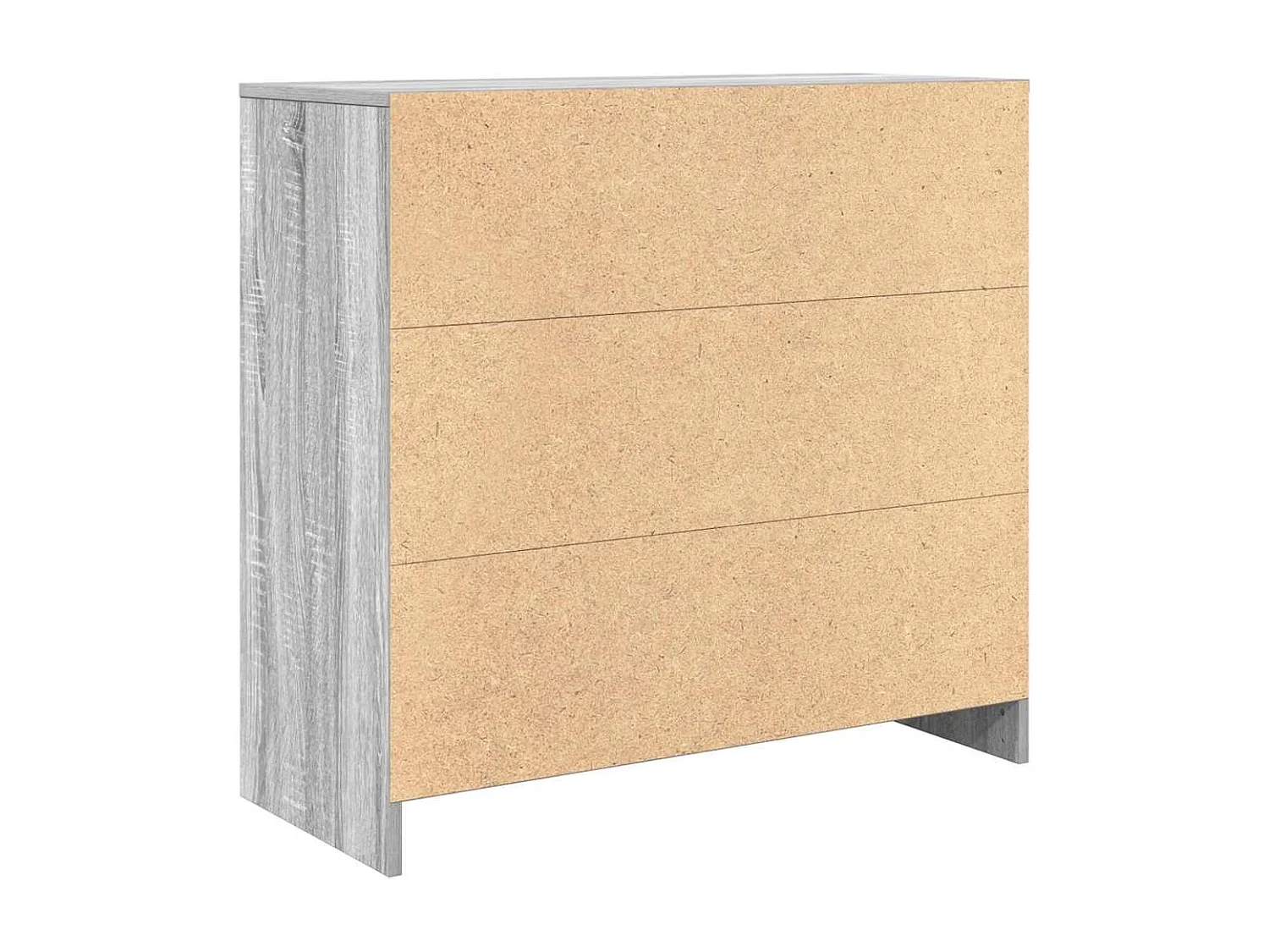 Buffet avec tiroir sonoma gris 80x34x76 cm bois d'ingénierie