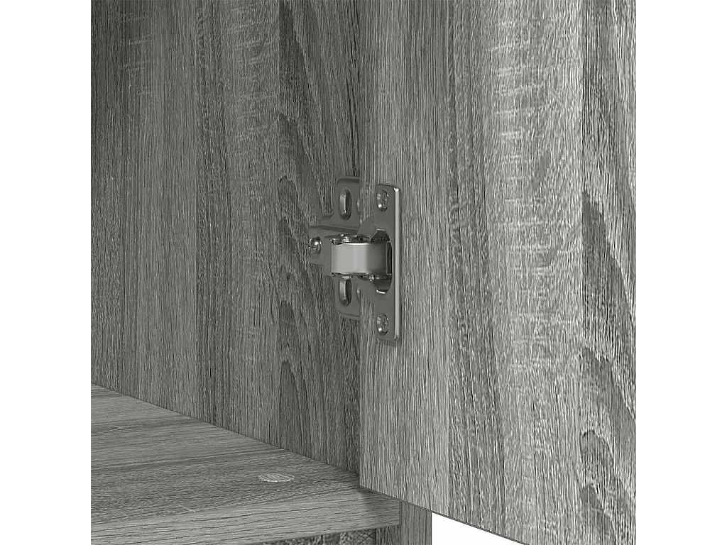 Buffet avec tiroir sonoma gris 80x34x76 cm bois d'ingénierie