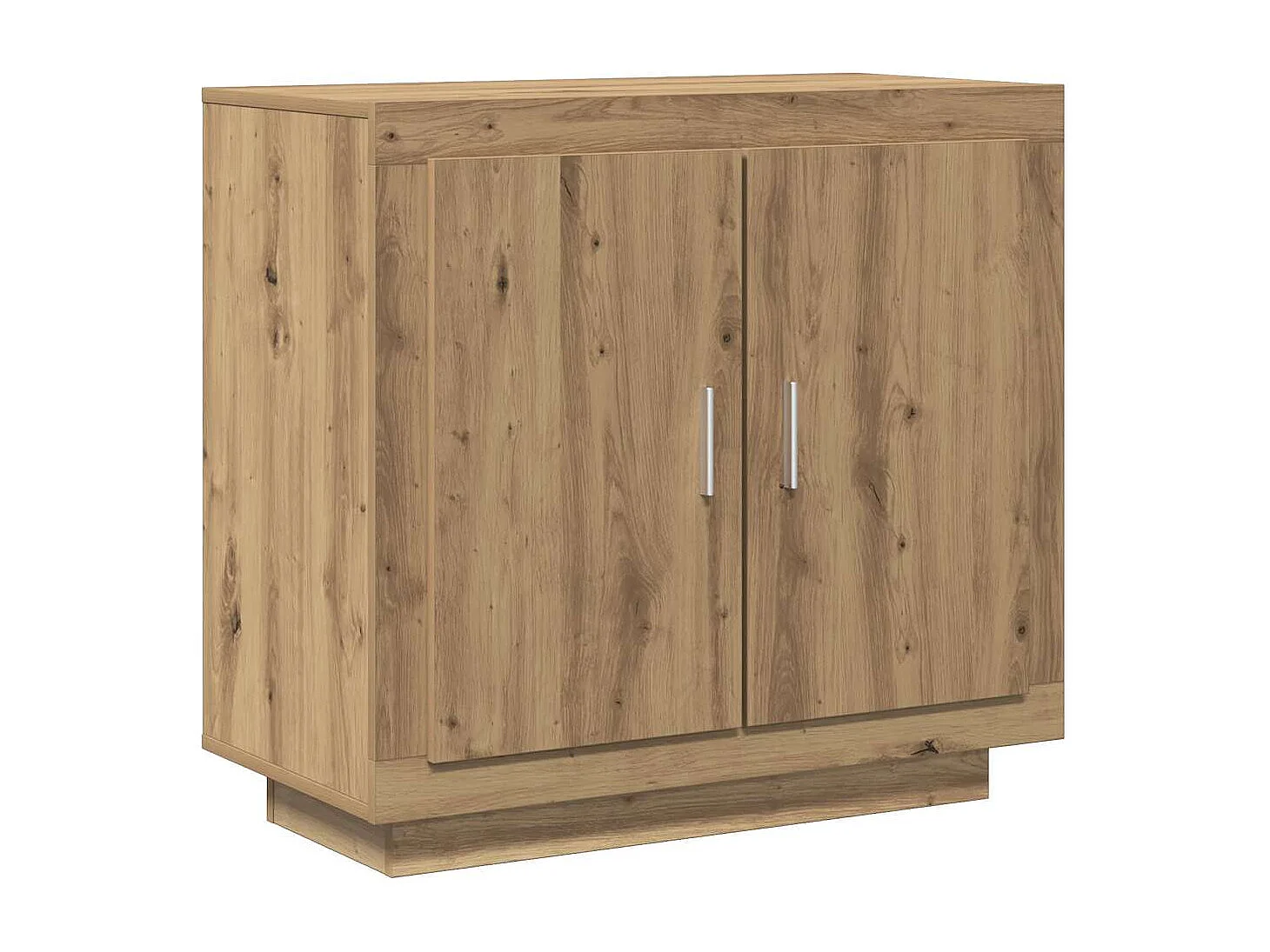Buffet chêne artisanal 80x40x75 cm bois d'ingénierie