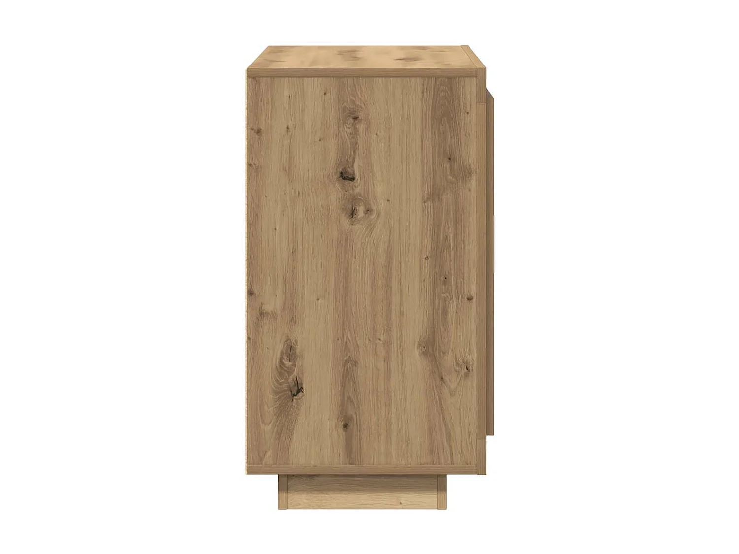 Buffet chêne artisanal 80x40x75 cm bois d'ingénierie