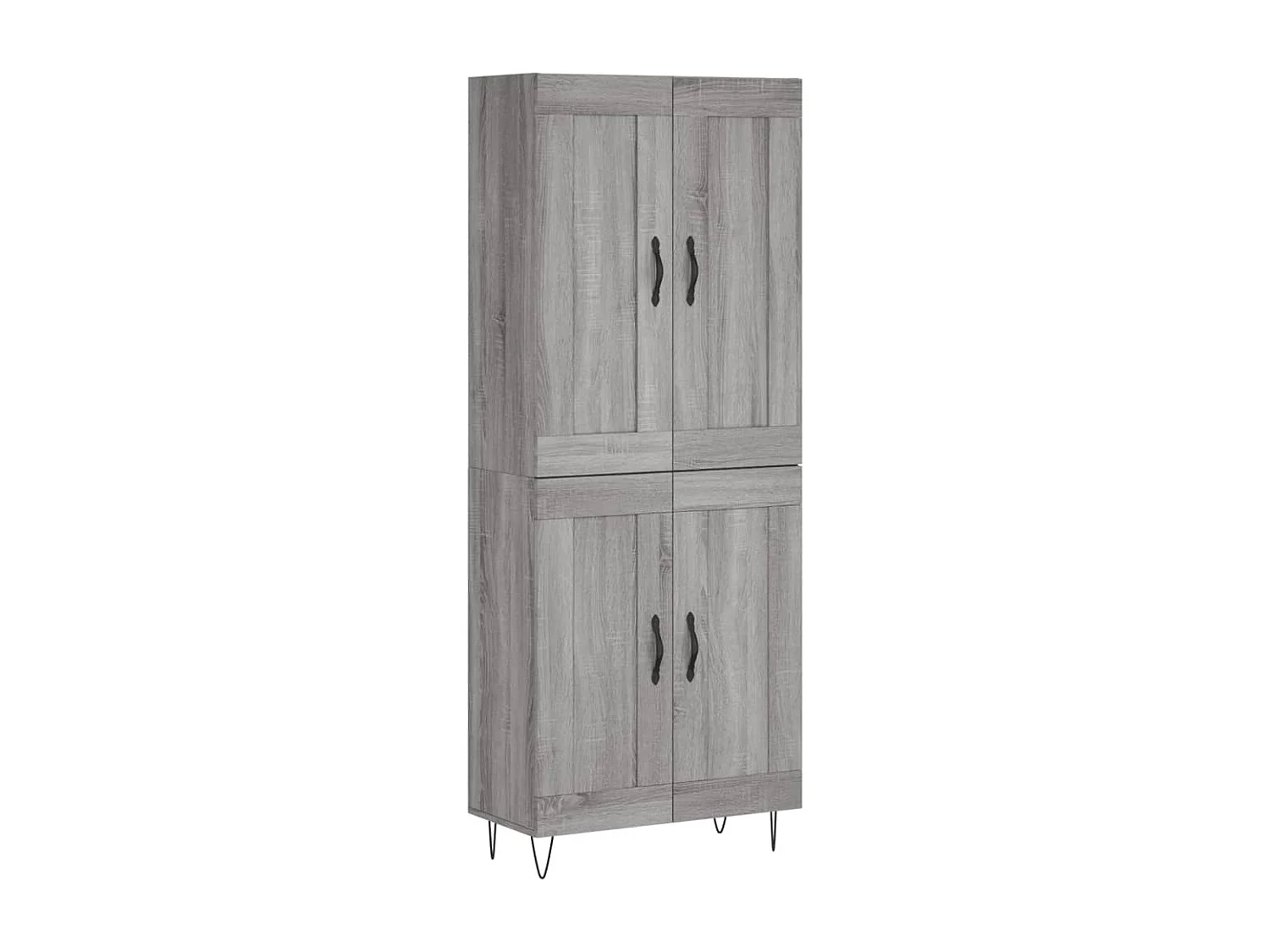 Buffet haut Sonoma gris 69,5x34x180 cm Bois d'ingénierie