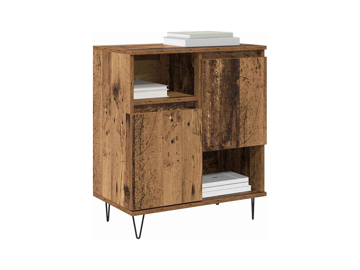 Buffets 2 pièces Bois ancien 120 x 35 x 70 cm Bois d'ingénierie