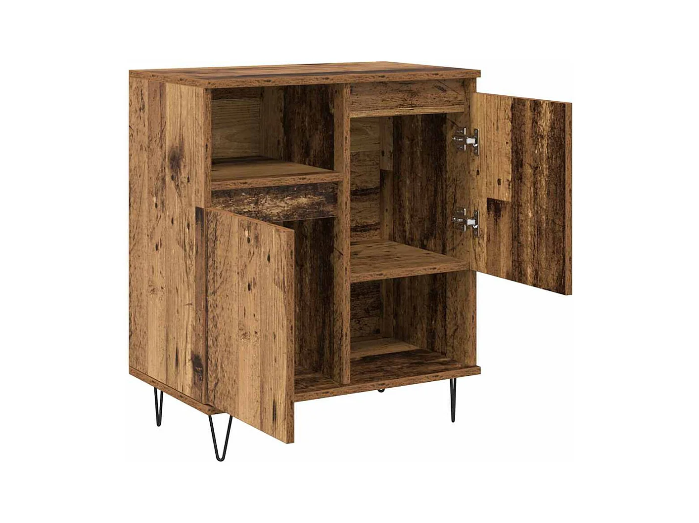 Buffets 2 pièces Bois ancien 120 x 35 x 70 cm Bois d'ingénierie