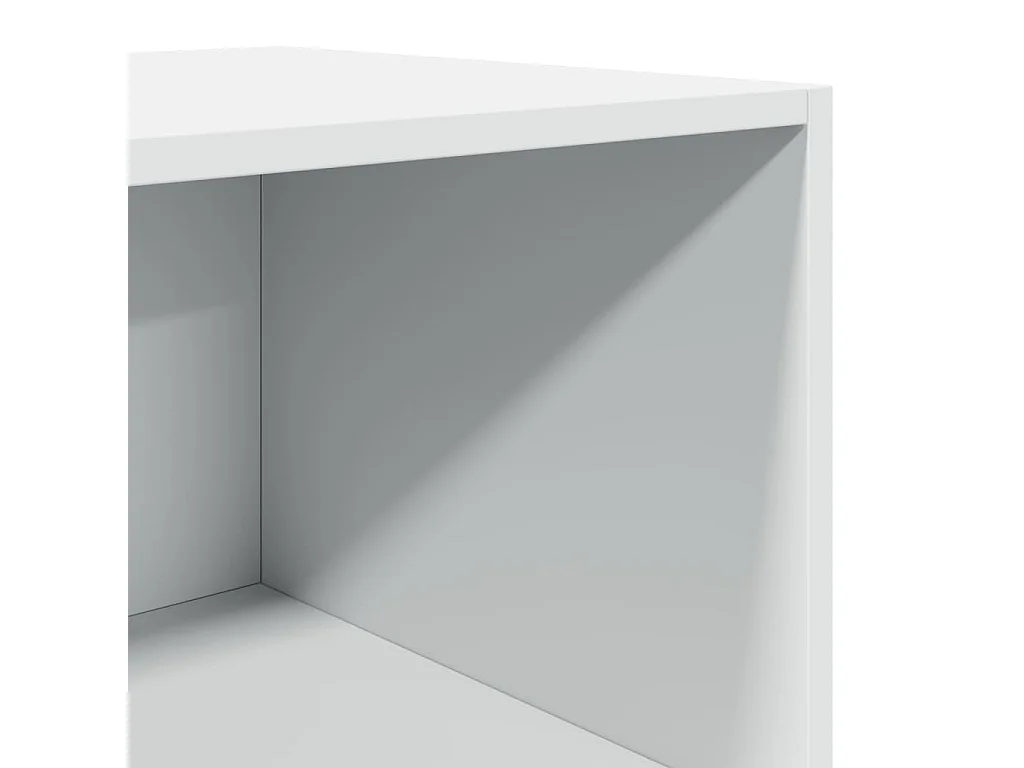 Buffet haut blanc 40x41x185 cm bois d'ingénierie