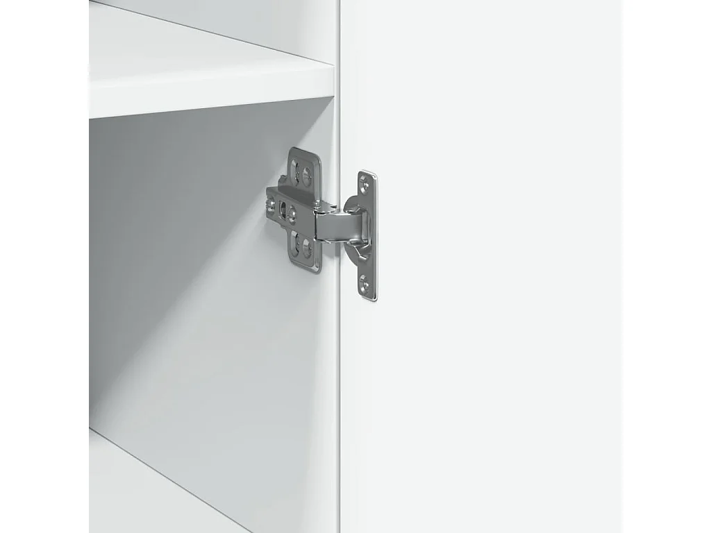 Buffet haut blanc 45x42,5x185 cm bois d'ingénierie