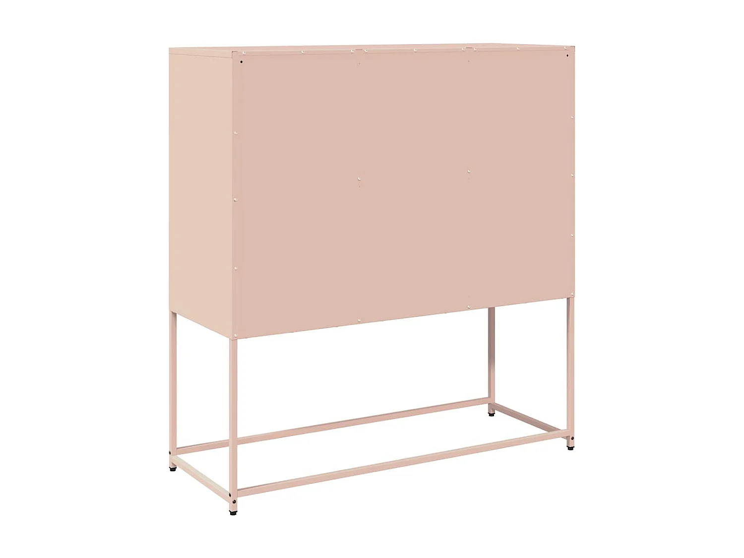 Buffet rose 100,5x39x107 cm acier laminé à froid