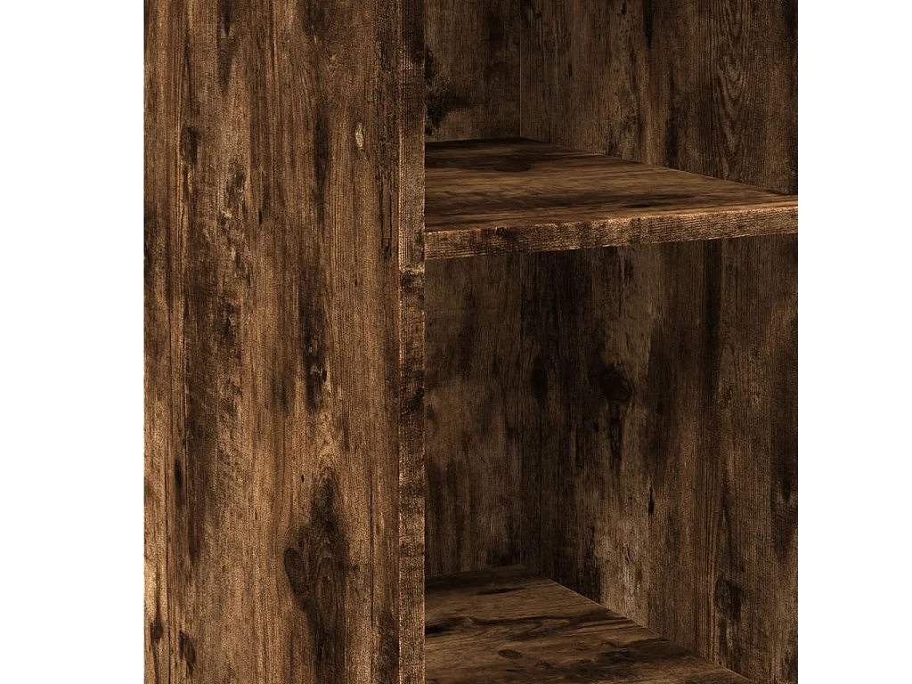 Buffet chêne fumé 30x41x93 cm bois d'ingénierie