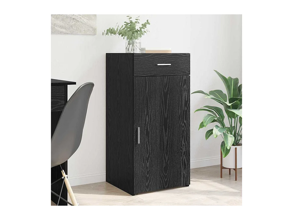 Vitrina Roble negro 42.5 x 40 x 93 cm Madera contrachapada