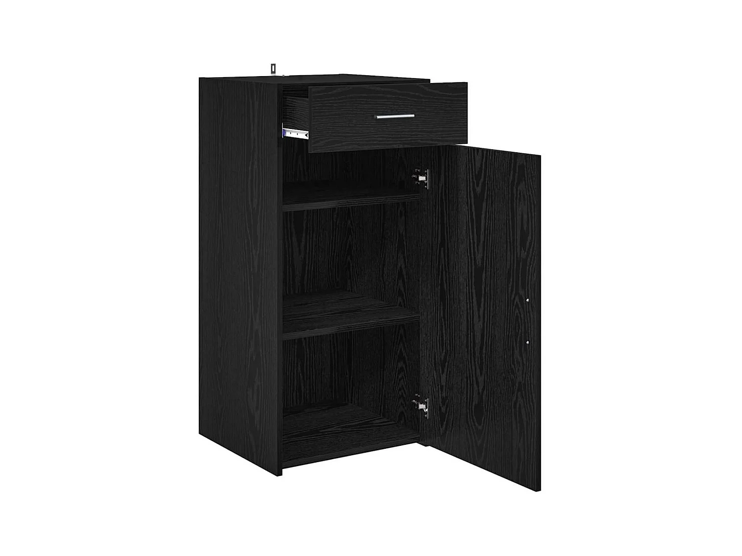 Vitrina Roble negro 42.5 x 40 x 93 cm Madera contrachapada