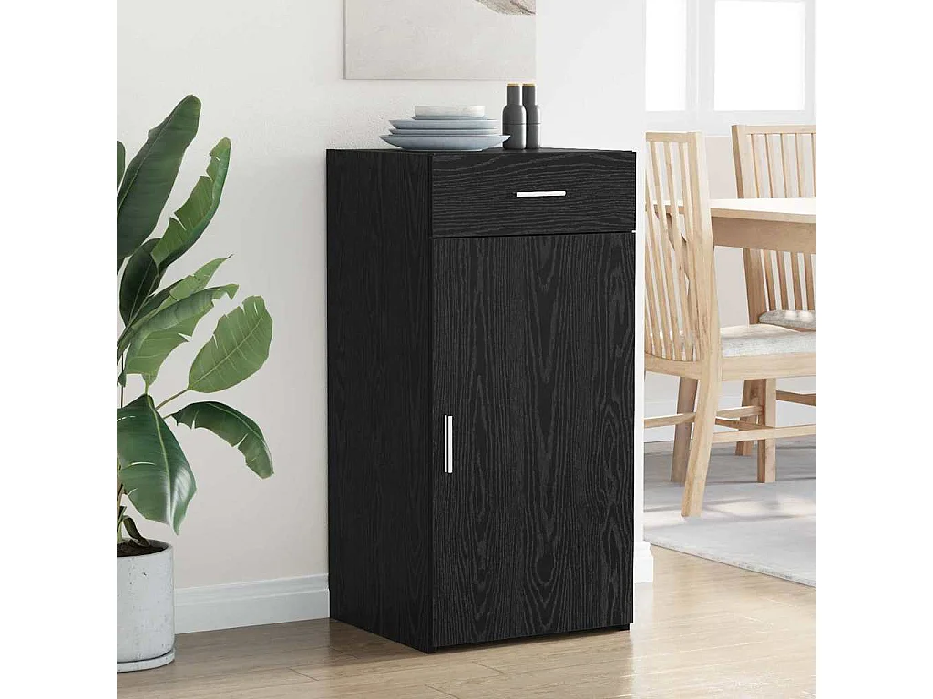 Buffet Chêne noir 42,5 x 40 x 93 cm Bois d'ingénierie