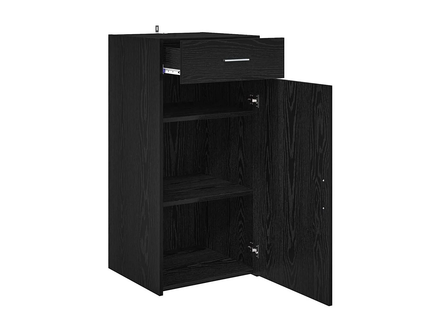 Buffet Chêne noir 42,5 x 40 x 93 cm Bois d'ingénierie