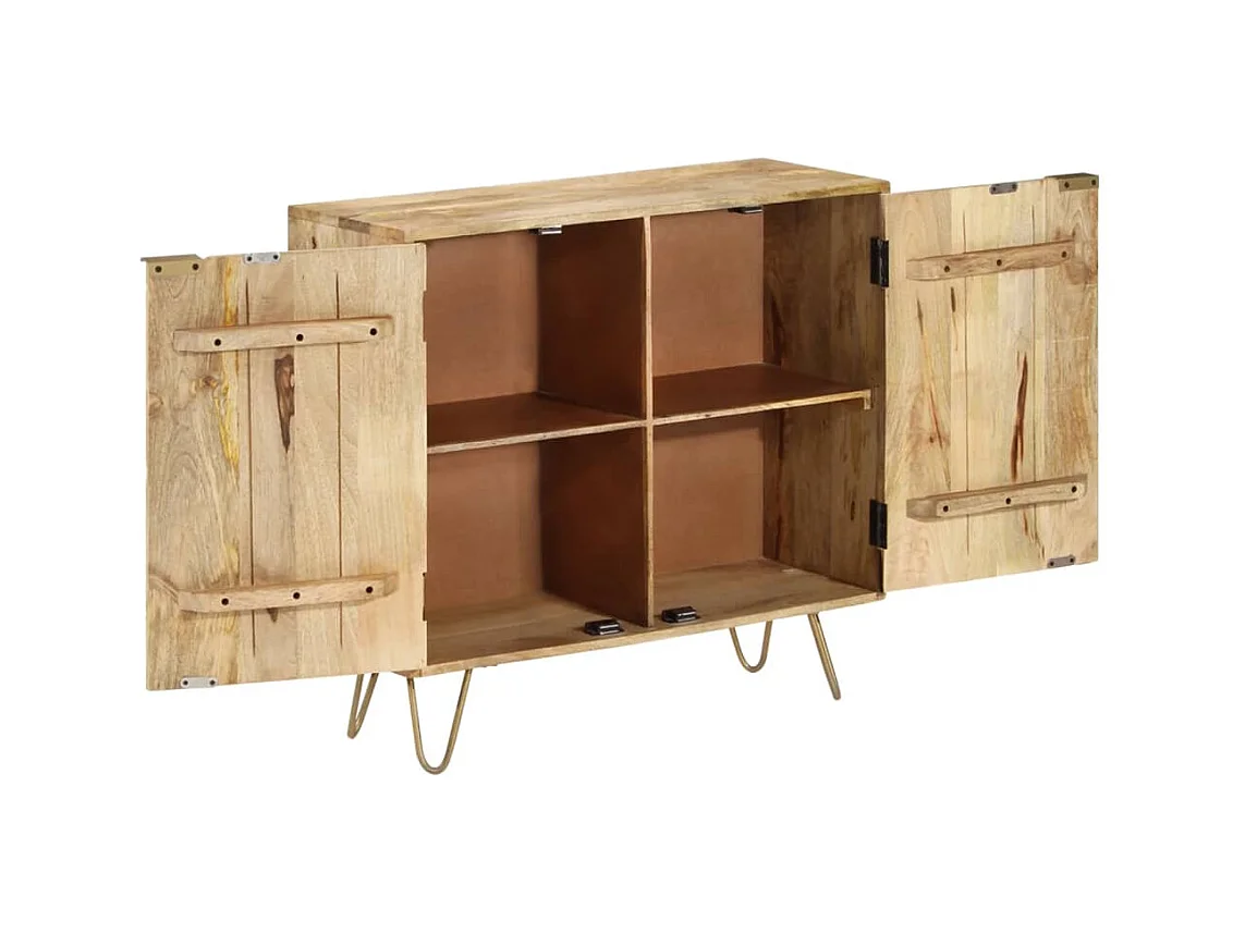 Buffet 80x30x75 cm Bois de manguier solide