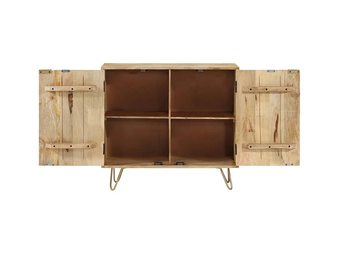 Buffet 80x30x75 cm Bois de manguier solide