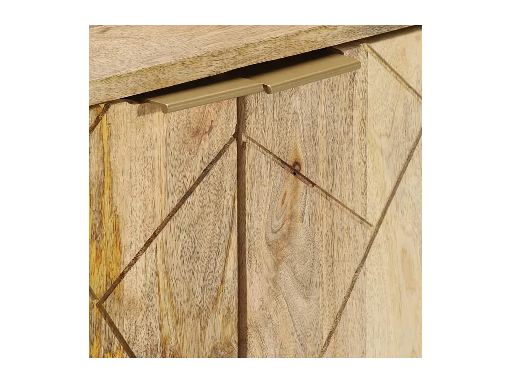 Buffet 80x30x75 cm Bois de manguier solide