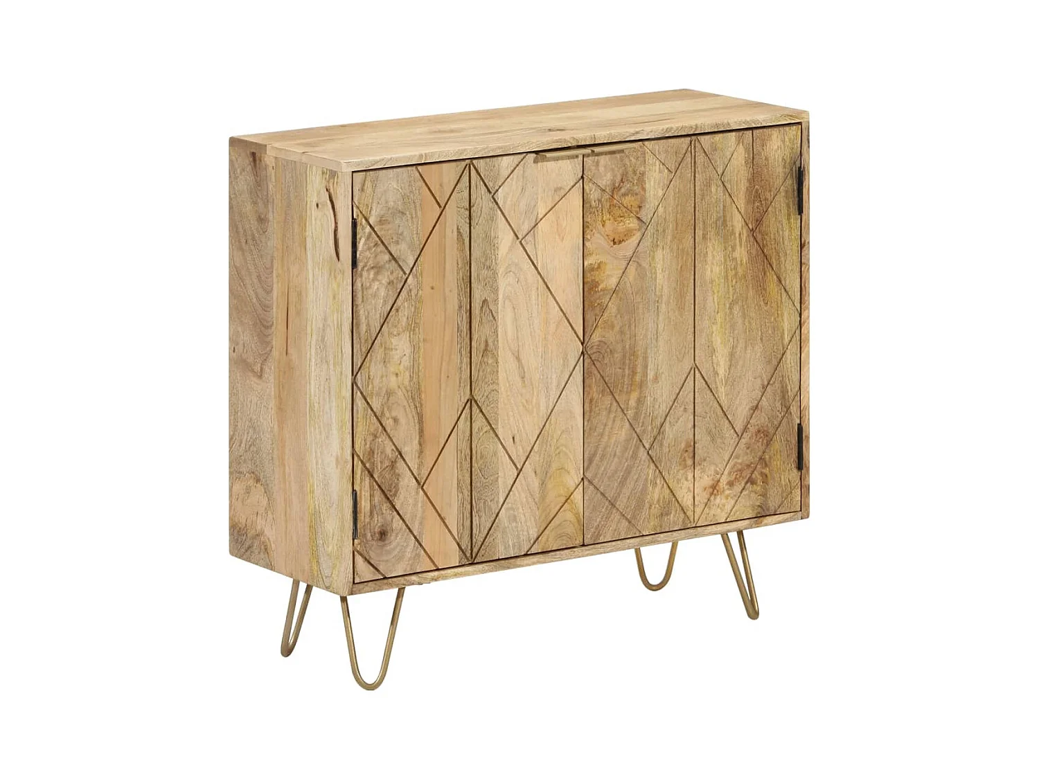 Buffet 80x30x75 cm Bois de manguier solide