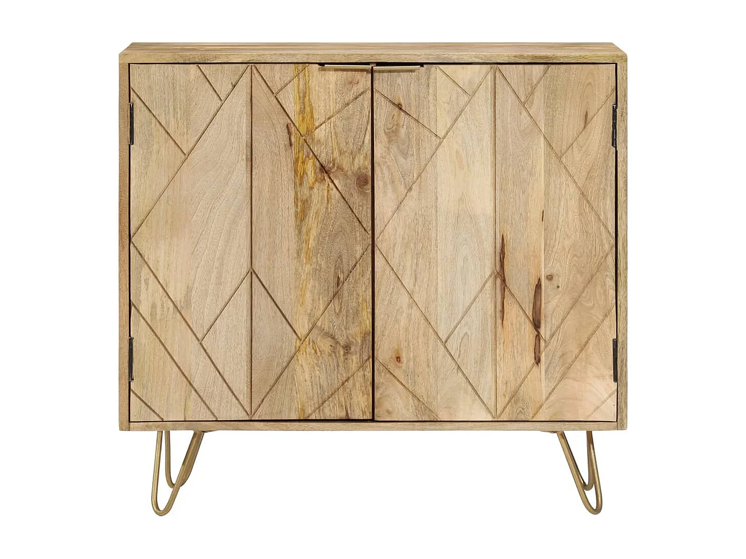 Dressoir 80x30x75 cm massief mangohout