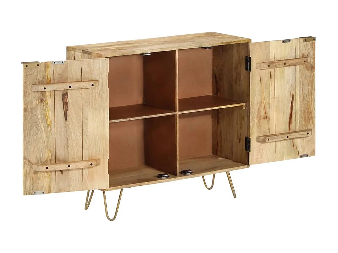 Dressoir 80x30x75 cm massief mangohout