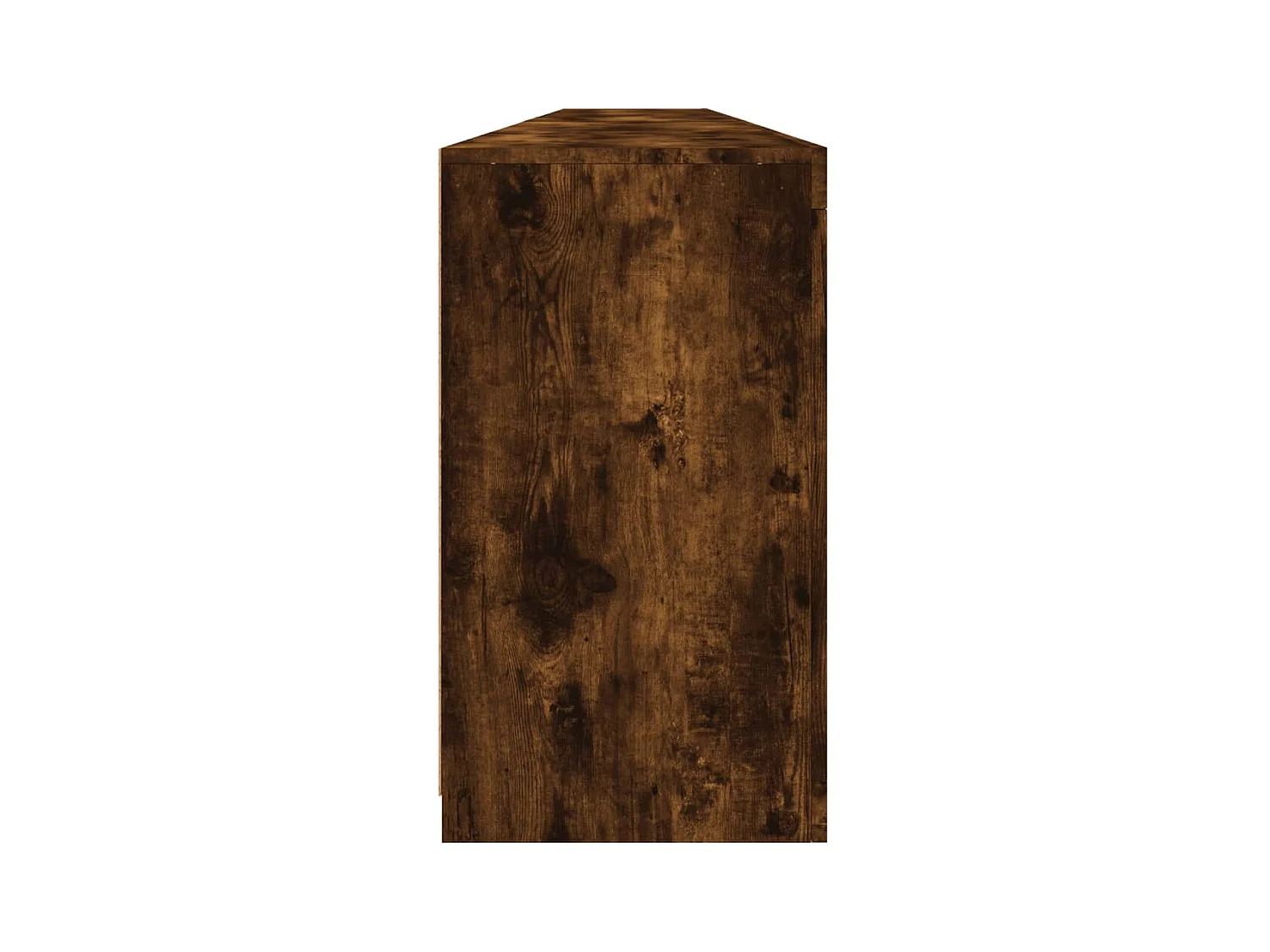 Buffet avec lumières LED chêne fumé 283x37x67 cm