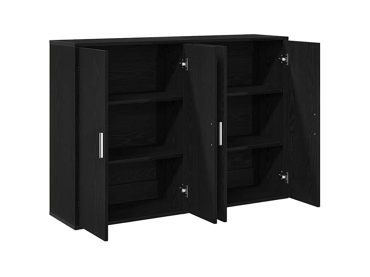 Vitrina Roble negro 60 x 31 x 84 cm Madera contrachapada