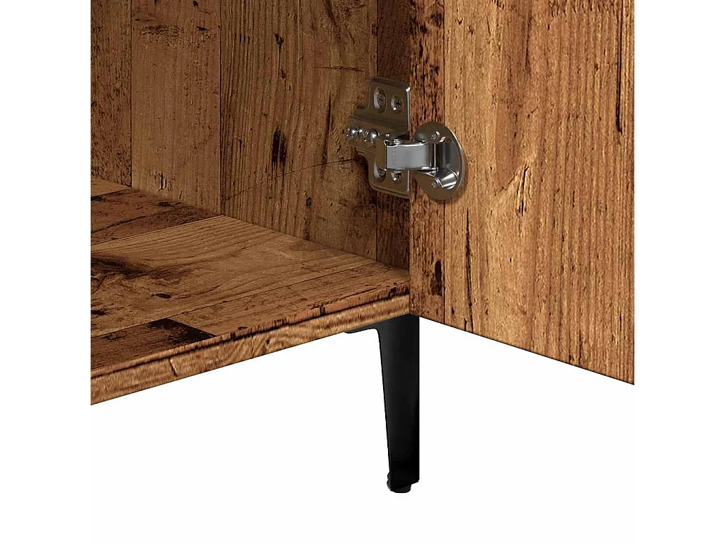 Buffet vieux bois 90x34x80 cm bois d'ingénierie