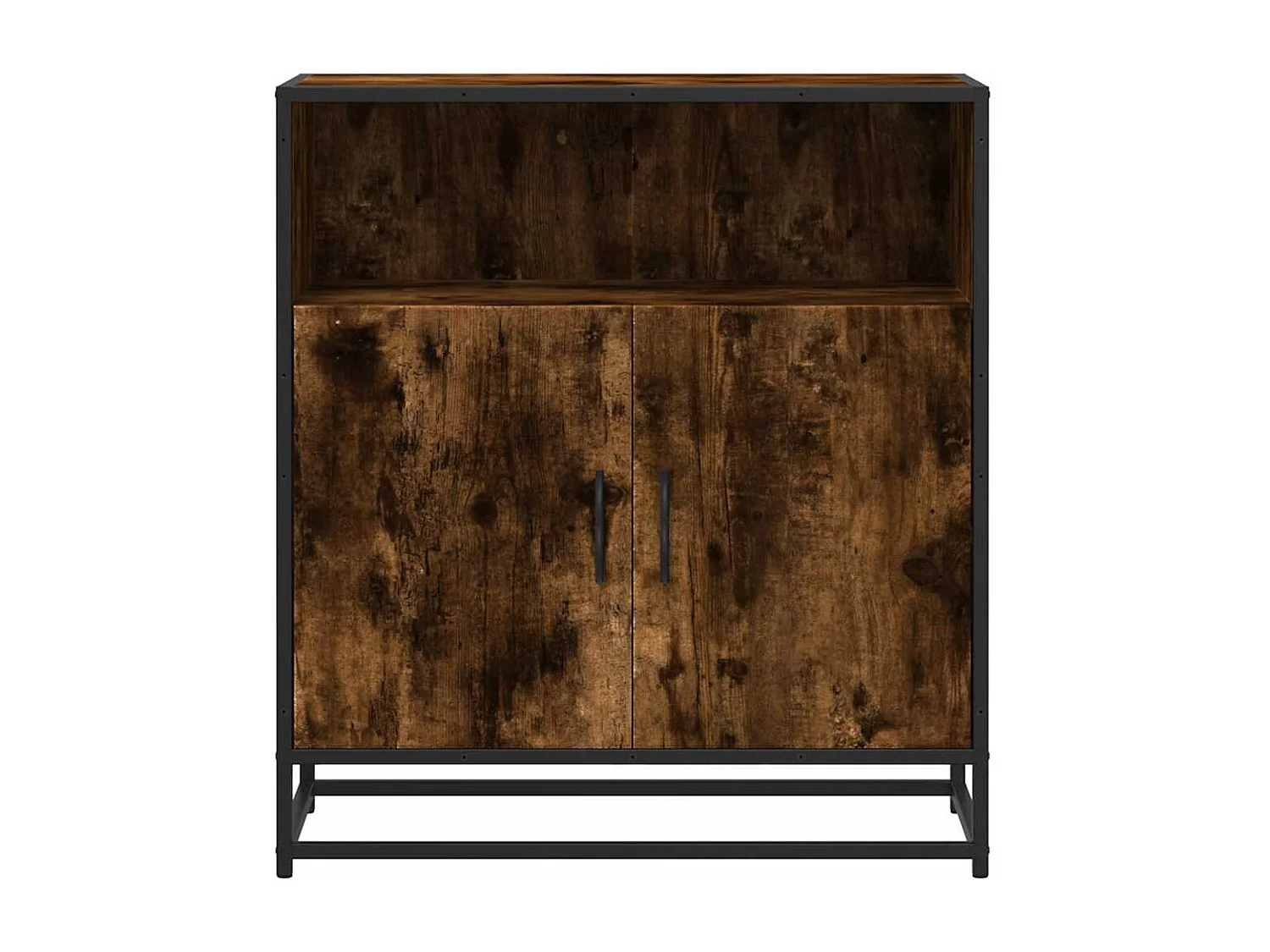 Buffet chêne fumé 68x35x76 cm bois d'ingénierie