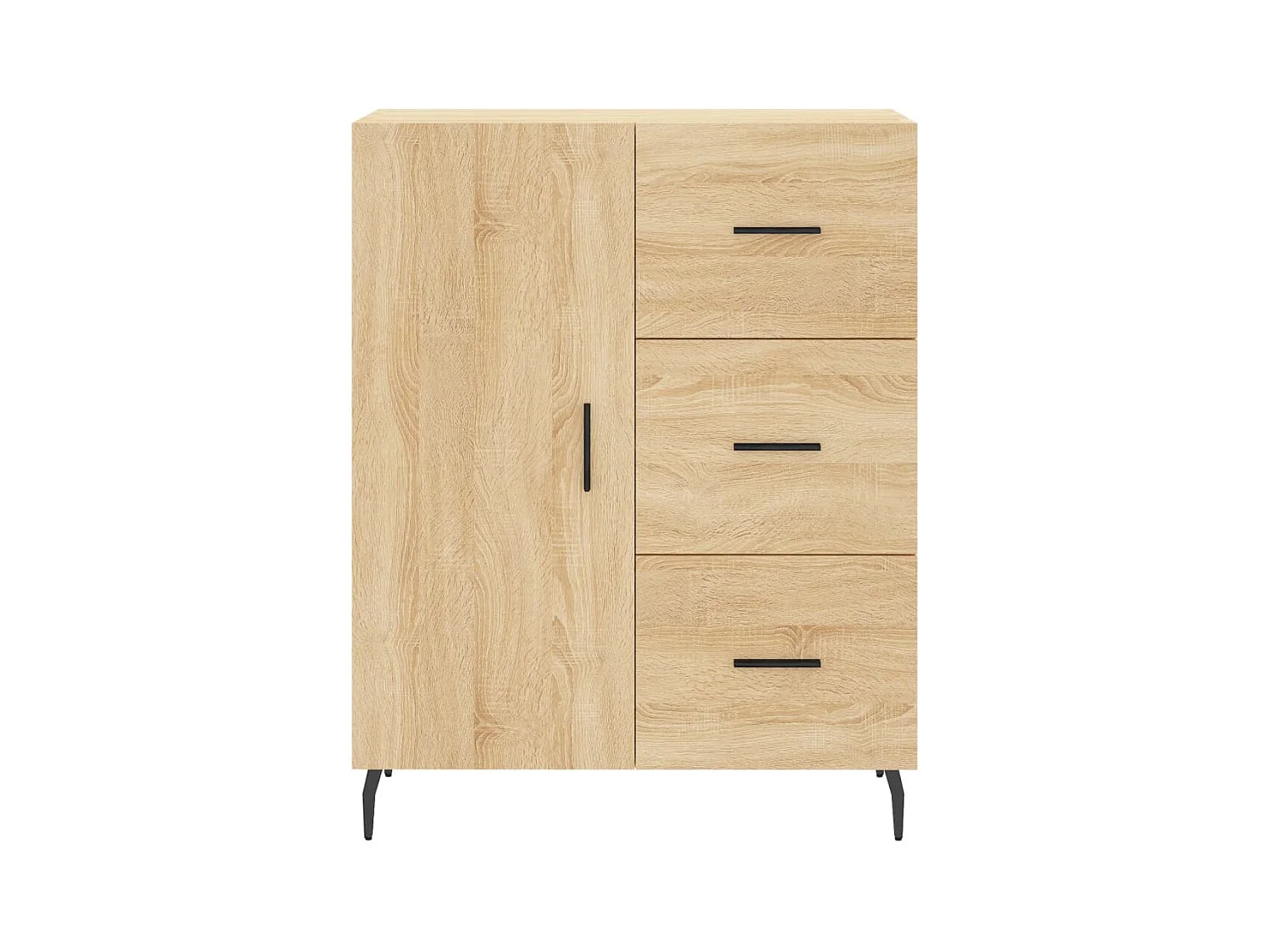 Hoge kast 69,5x34x180 cm bewerkt hout sonoma eikenkleurig