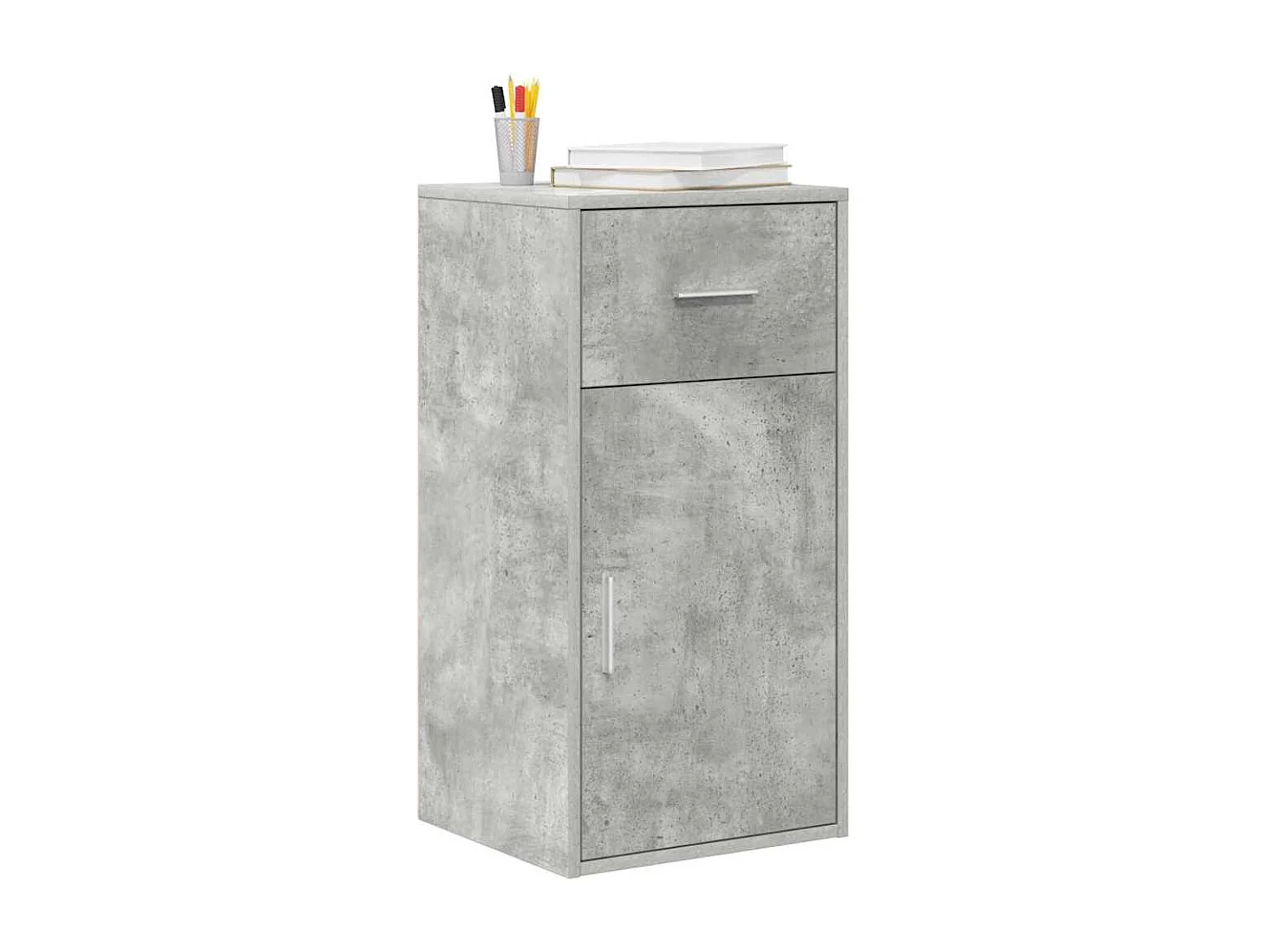 Buffet Gris béton 38 x 34,5 x 75 cm Bois d'ingénierie