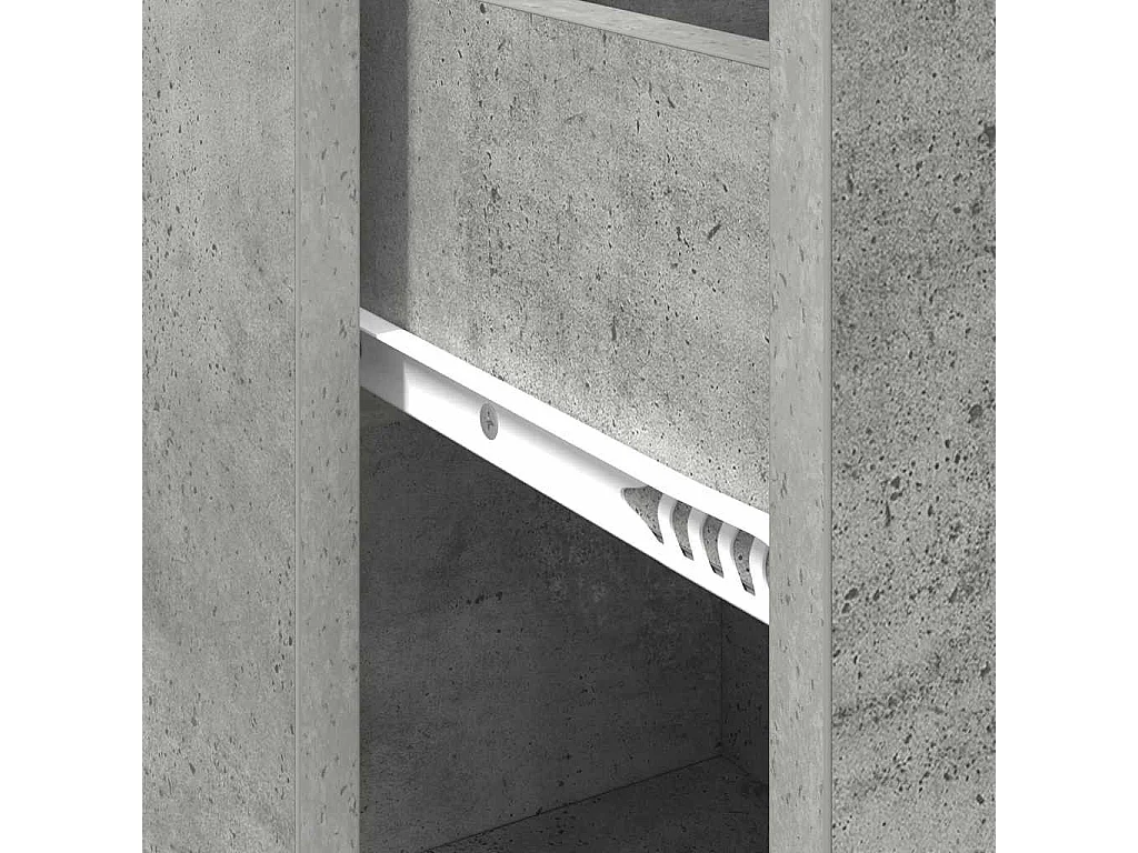 Buffet Gris béton 38 x 34,5 x 75 cm Bois d'ingénierie