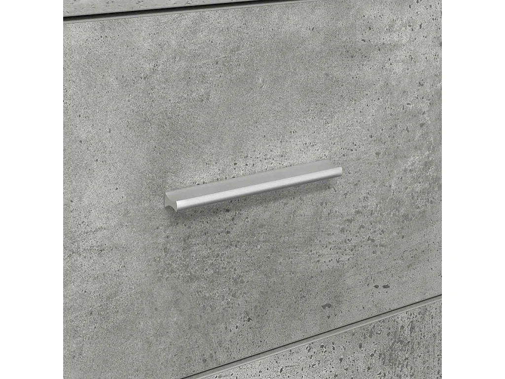 Buffet Gris béton 38 x 34,5 x 75 cm Bois d'ingénierie