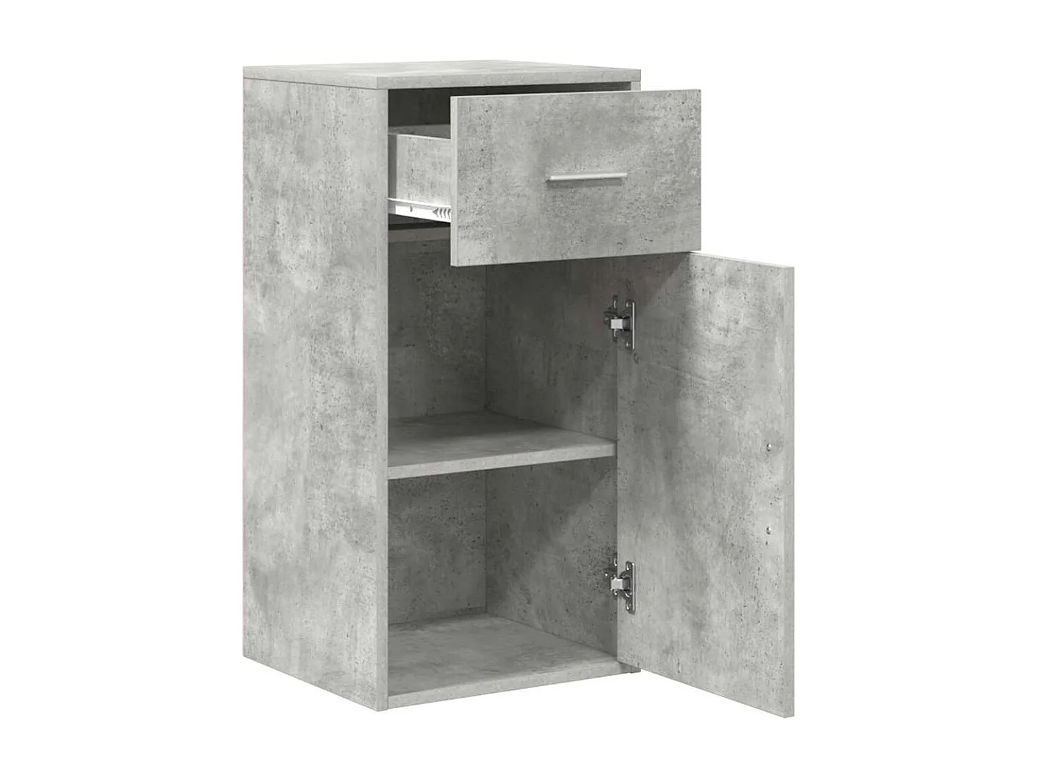 Buffet Gris béton 38 x 34,5 x 75 cm Bois d'ingénierie