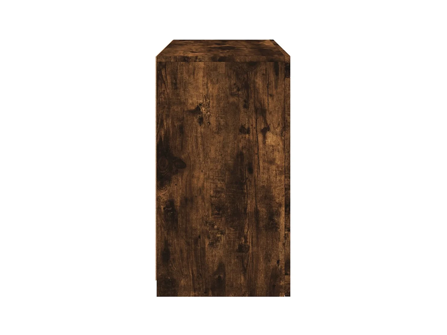 Aparador com luzes LED 60,5x37x67 cm carvalho fumado