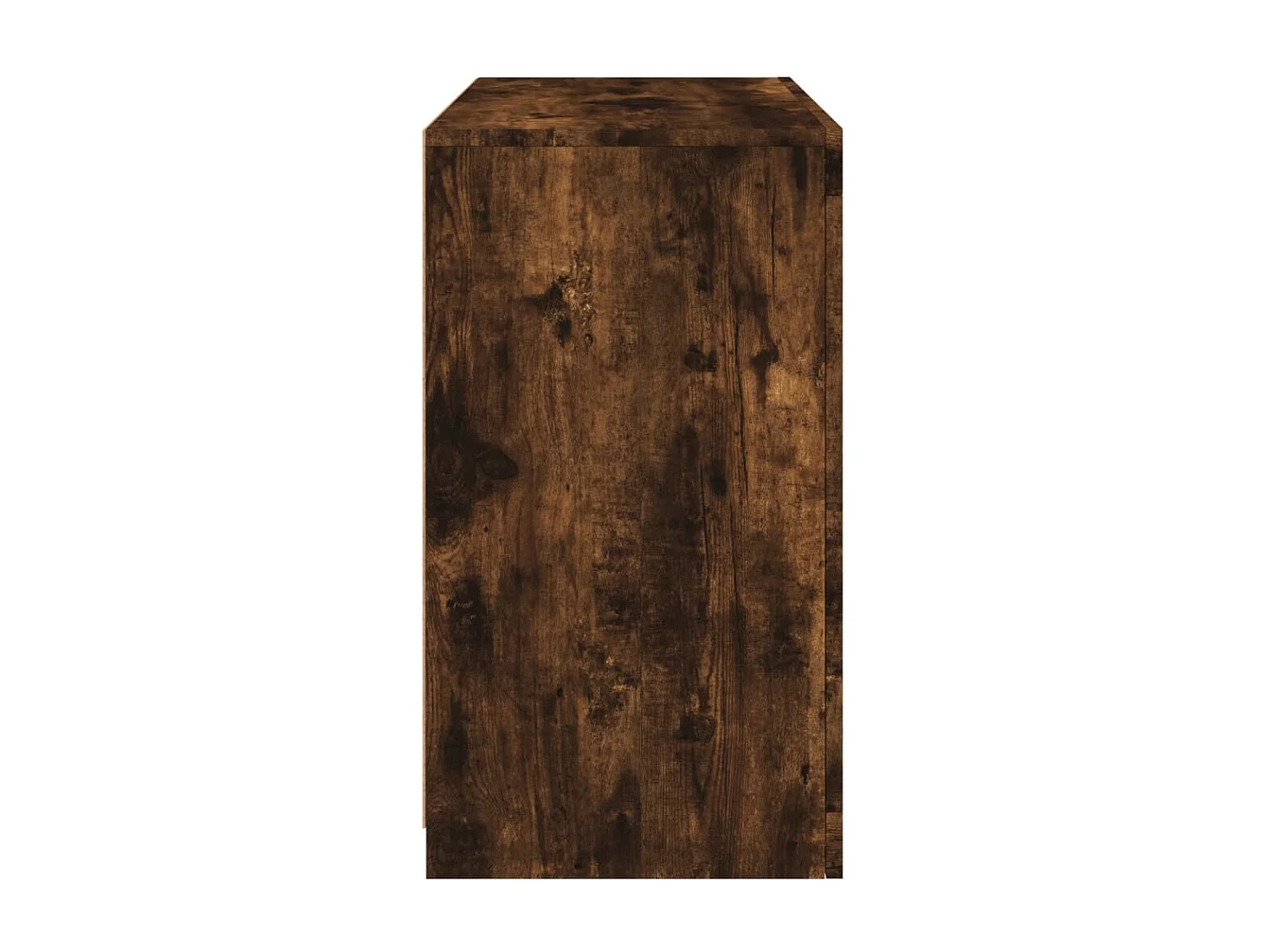 Aparador con luces LED roble ahumado 60,5x37x67 cm