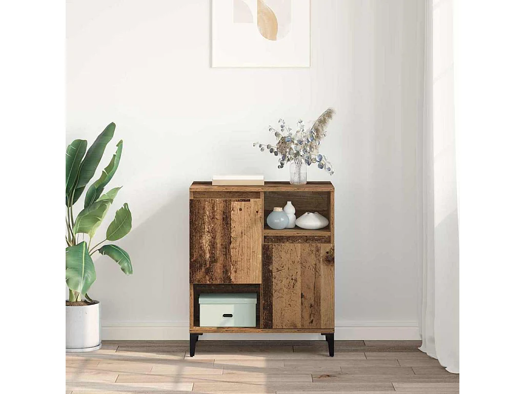 Vitrina Madera vieja 60 x 35 x 70 cm Madera contrachapada