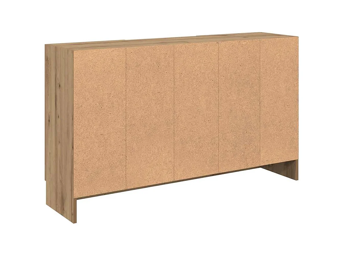 Buffet chêne artisanal 120x30,5x70 cm bois d'ingénierie