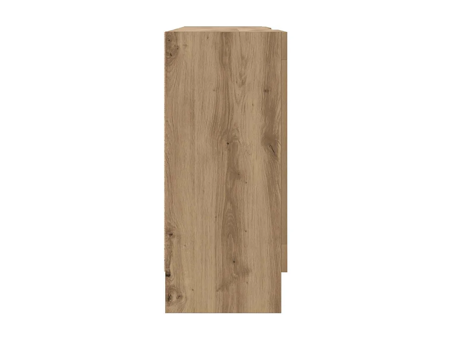 Buffet chêne artisanal 120x30,5x70 cm bois d'ingénierie