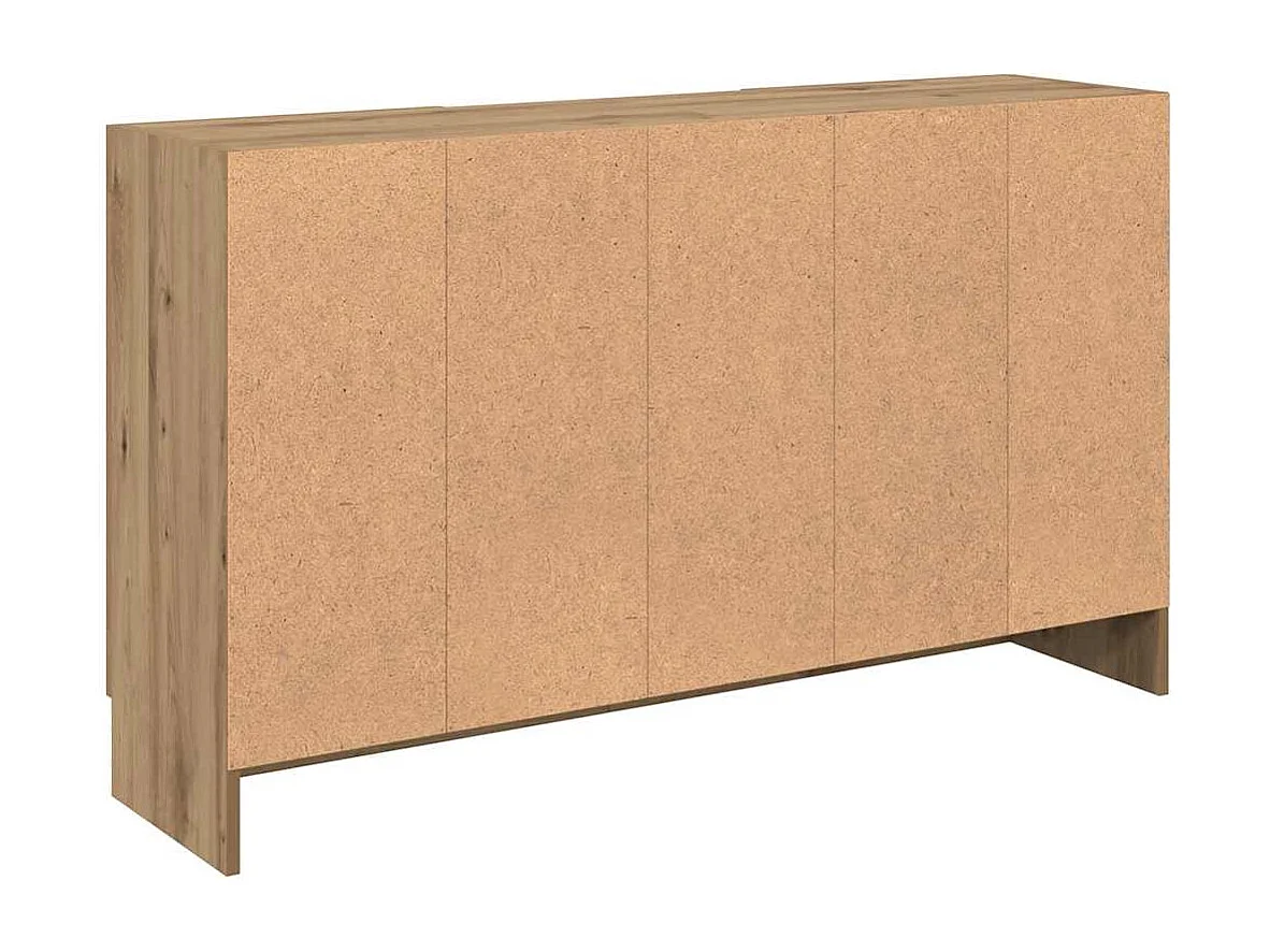 Buffet chêne artisanal 120x30,5x70 cm bois d'ingénierie