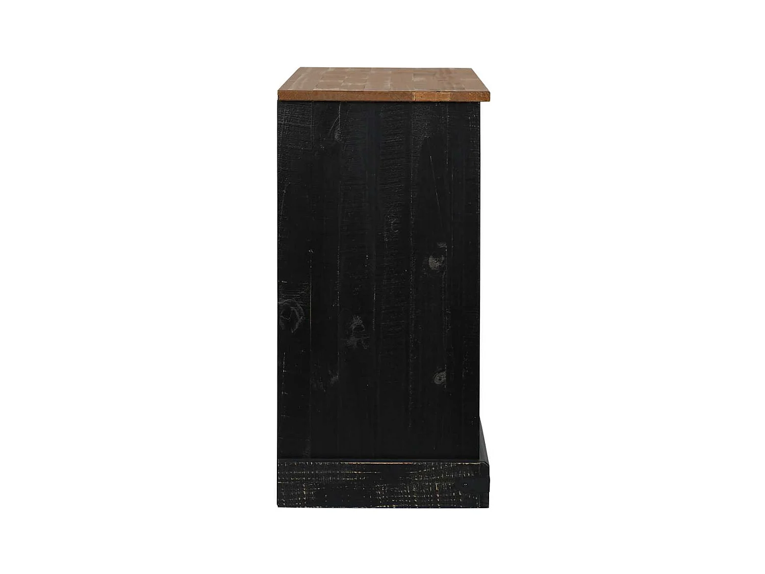 Buffet HALDEN 2 portes coulissantes noir 112x40x80 cm