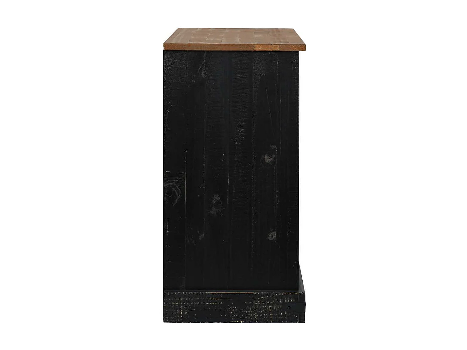 Aparador HALDEN 2 puertas correderas negro 112x40x80 cm