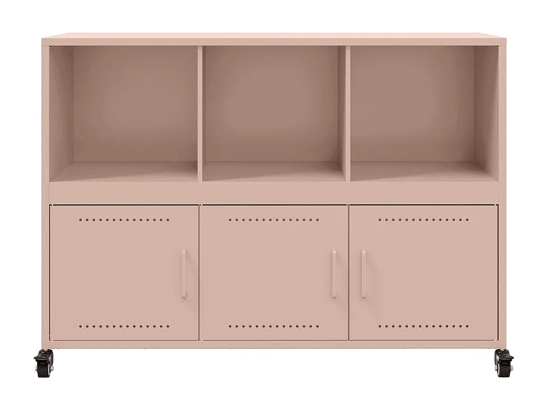 Buffet rose 100,5x39x72 cm acier