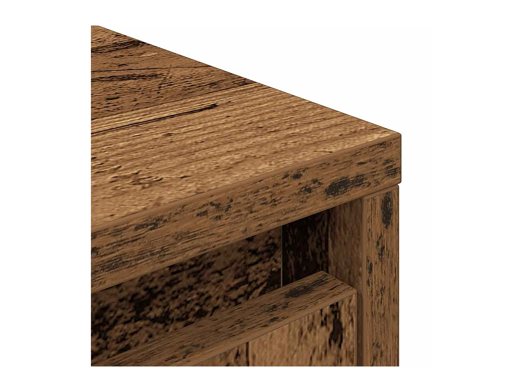 Buffet haut 29,5x34x119,5 cm vieux bois bois d'ingénierie