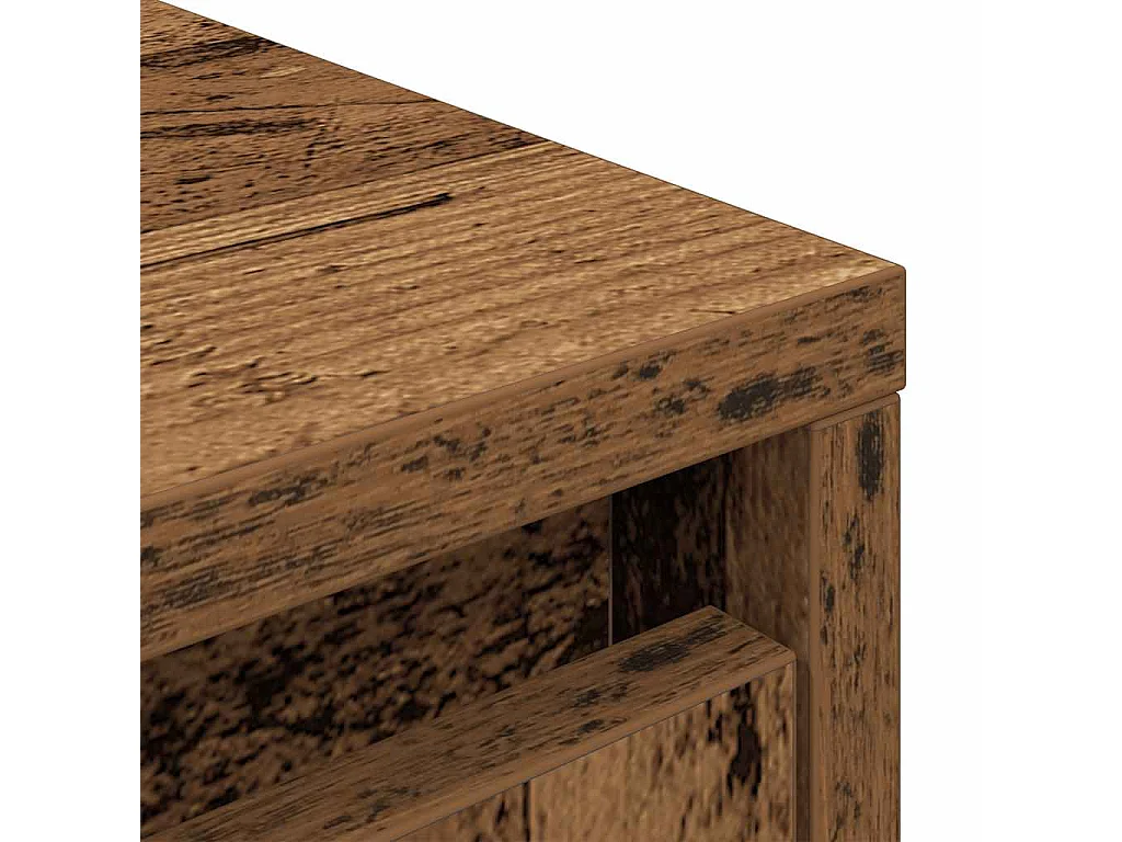 Buffet haut 29,5x34x119,5 cm vieux bois bois d'ingénierie